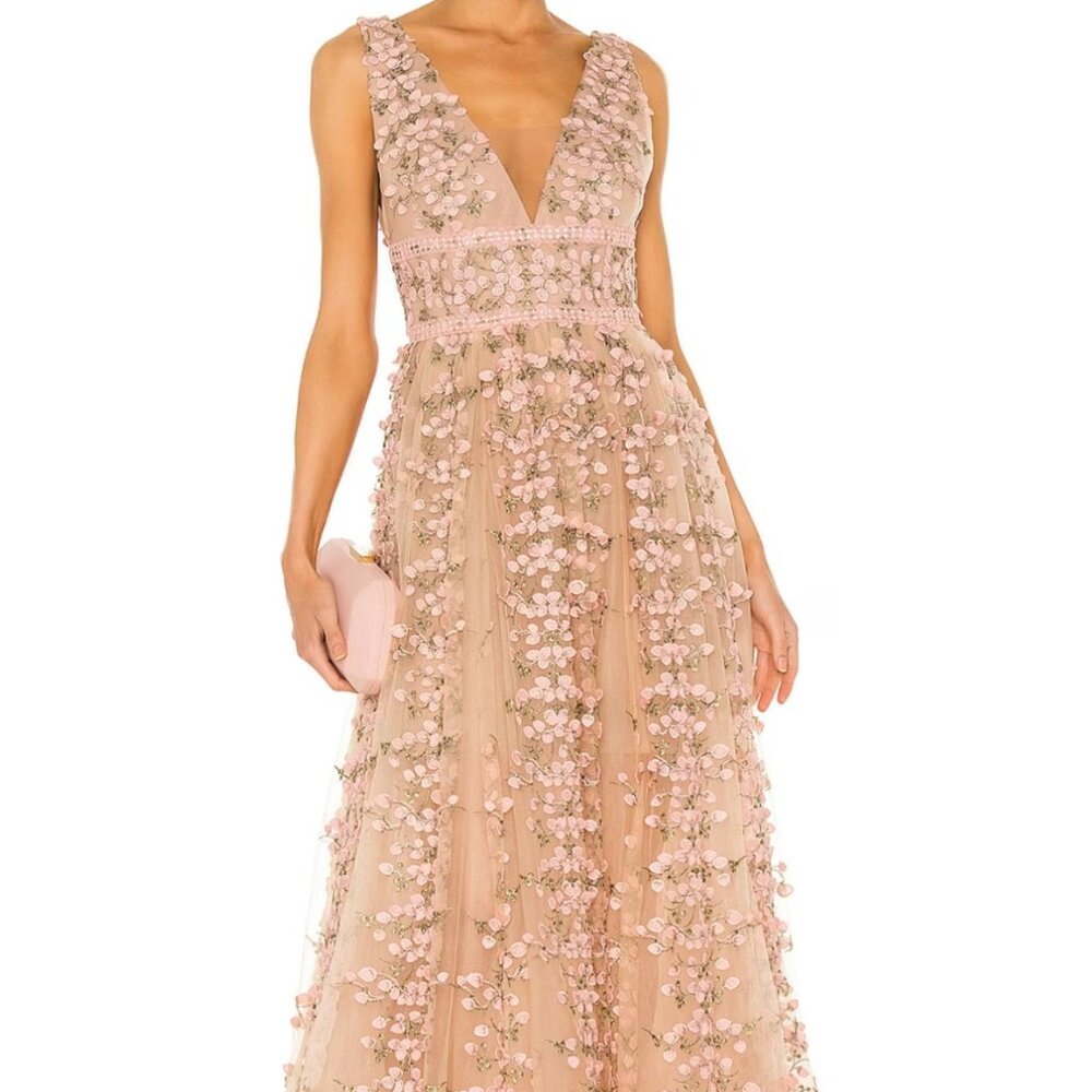 BRONX and BANCO Megan Maxi Dress in Rose